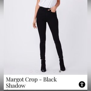 PAIGE black Margot crop